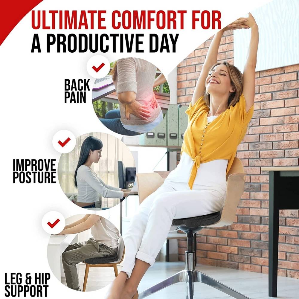 Seat Cushion and Lumbar Support Pillow: image 2
