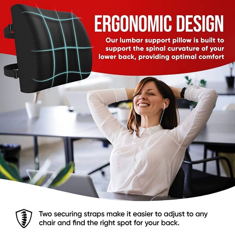 Seat Cushion and Lumbar Support Pillow: image 3