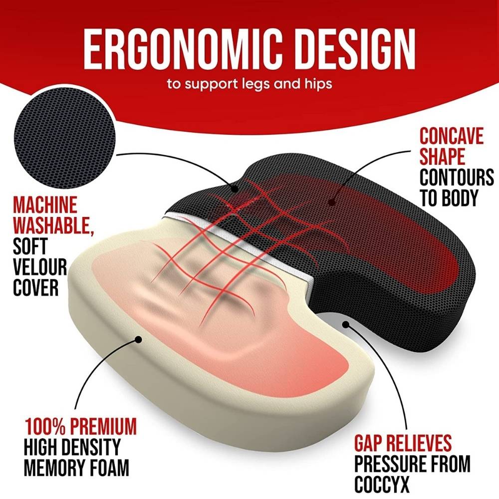 Seat Cushion and Lumbar Support Pillow: image 5